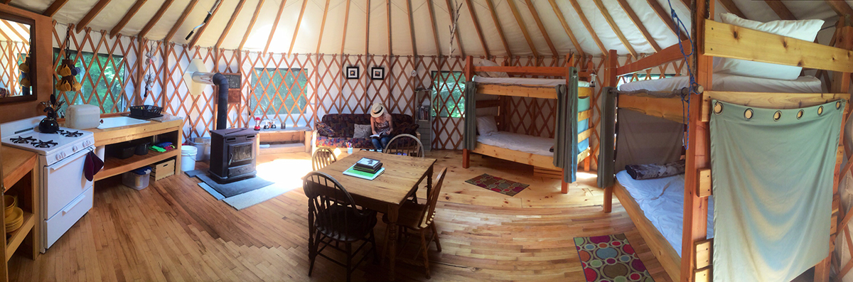 Photograph courtesy of Maine Forest Yurts