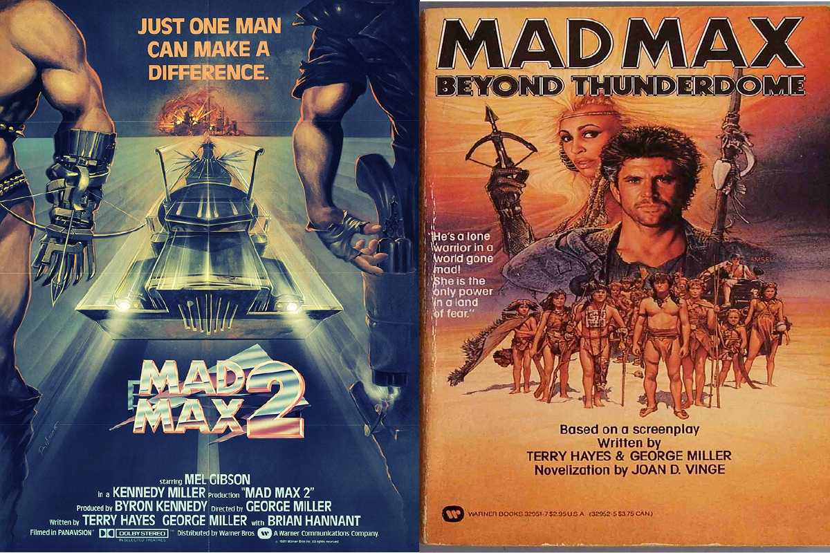 Posters of Mad Max 2: The Road Warrior and Mad Max: Beyond Thunderdome 