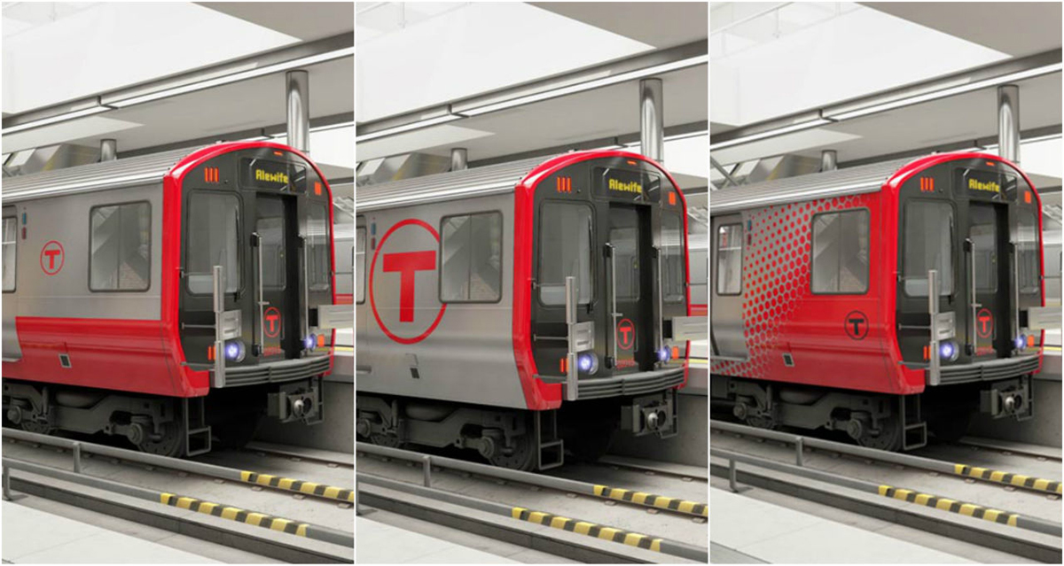 Propose new designs for the Red Line. Renderings via MBTA