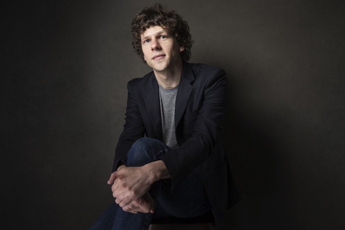 Jesse Eisenberg poses for a portrait at The Collective and Gibson Lounge Powered by CEG, during the Sundance Film Festival, on Friday, Jan. 17, 2014 in Park City, Utah. (Photo by Victoria Will/Invision/AP)
