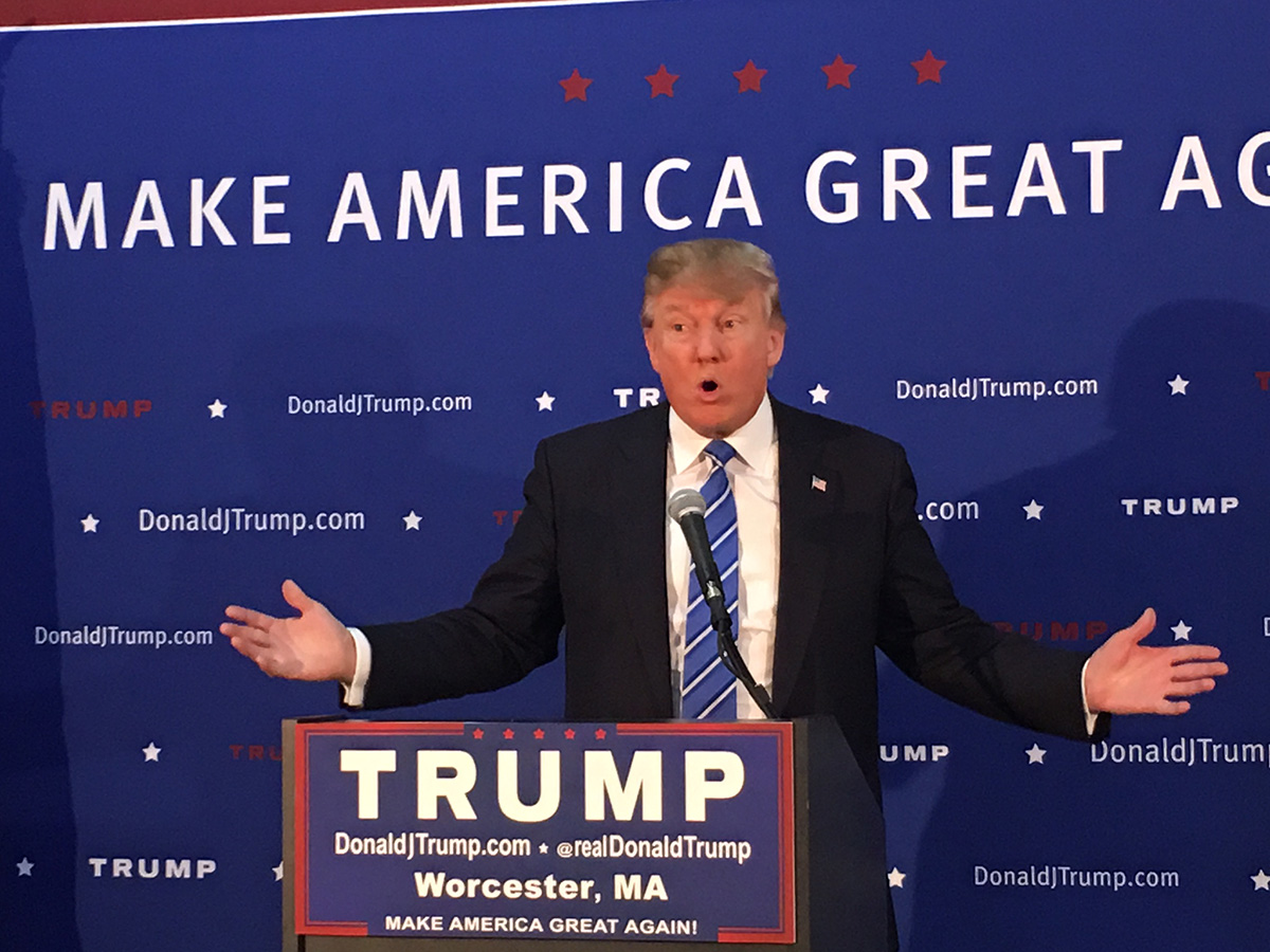 Donald Trump in Worcester by Garrett Quinn