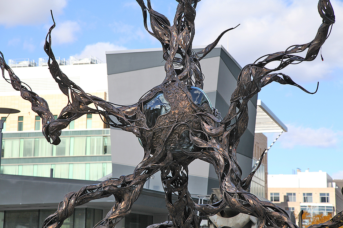 neuron sculpture kendall square