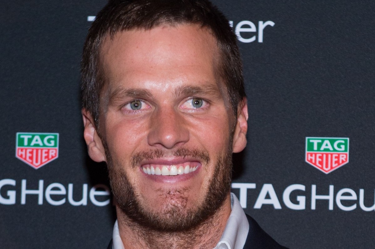 Football player Tom Brady is seen at a TAG Heuer watch launch and brand ambassador announcement event at Spring Studios on Tuesday, Oct. 13, 2015, in New York. (Photo by Scott Roth/Invision/AP)