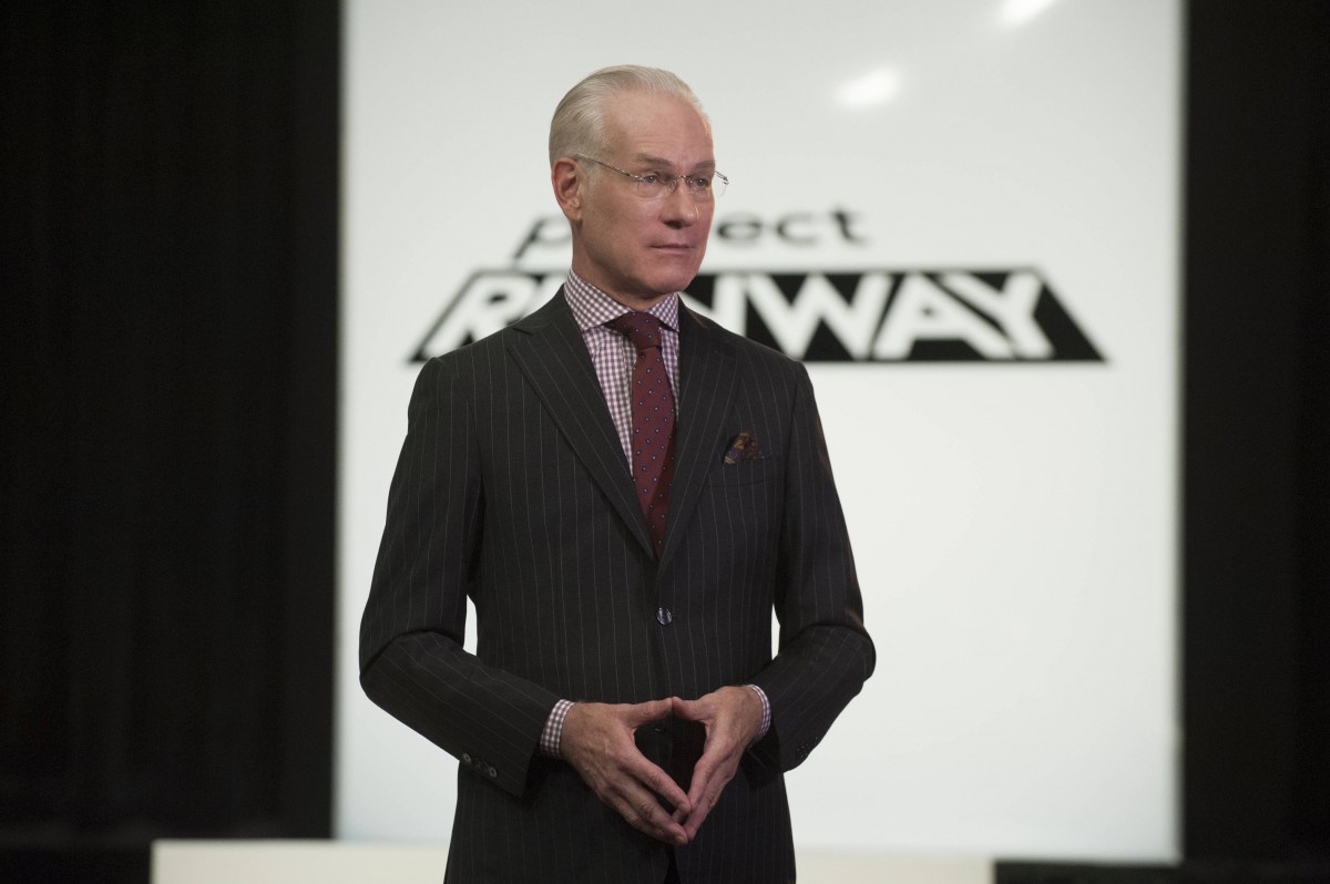 Tim Gunn judges the eleventh challenge of Project Runway season 12, airing Thursday, September 26, at 9pm ET/PT on Lifetime. Photo by Barbara Nitke Copyright 2015