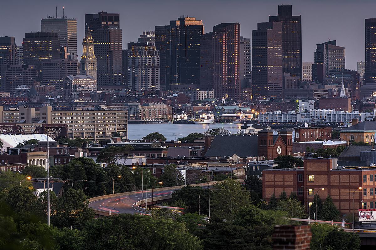 Boston Skyline from Malone Park by Bill Damon via Flickr/Creative Commons