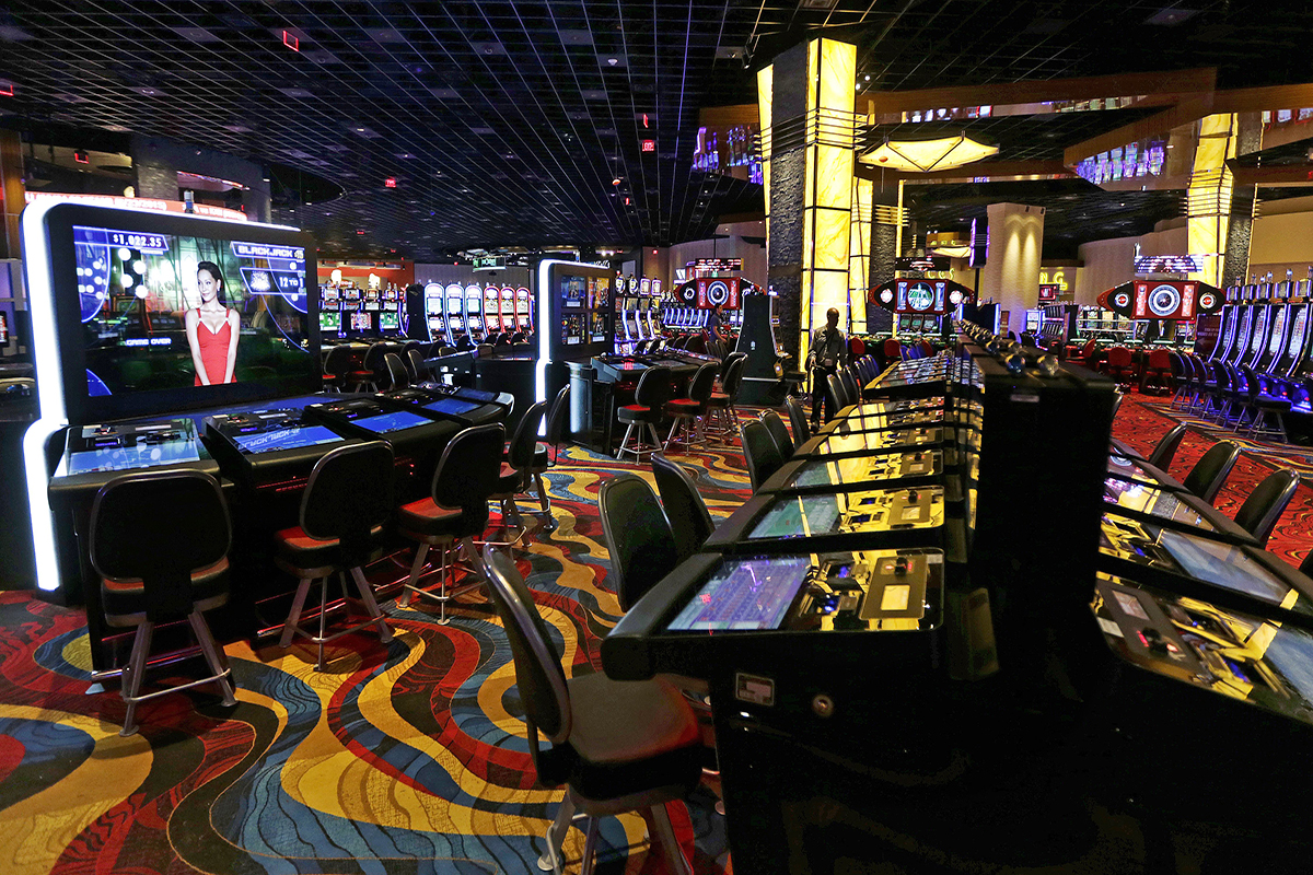 Slot machines at Plainridge Park Casino (AP Photo/Charles Krupa)