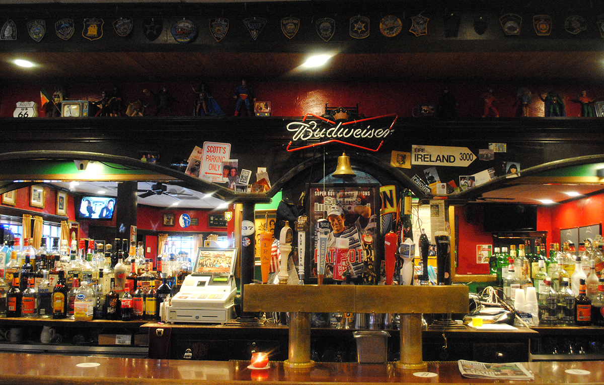 The bar at Murphy's Law in South Boston