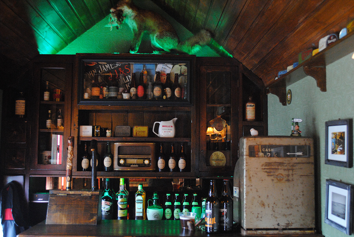 The bar inside the Connemara model of the Shebeen. / Photo by Madeline Bilis