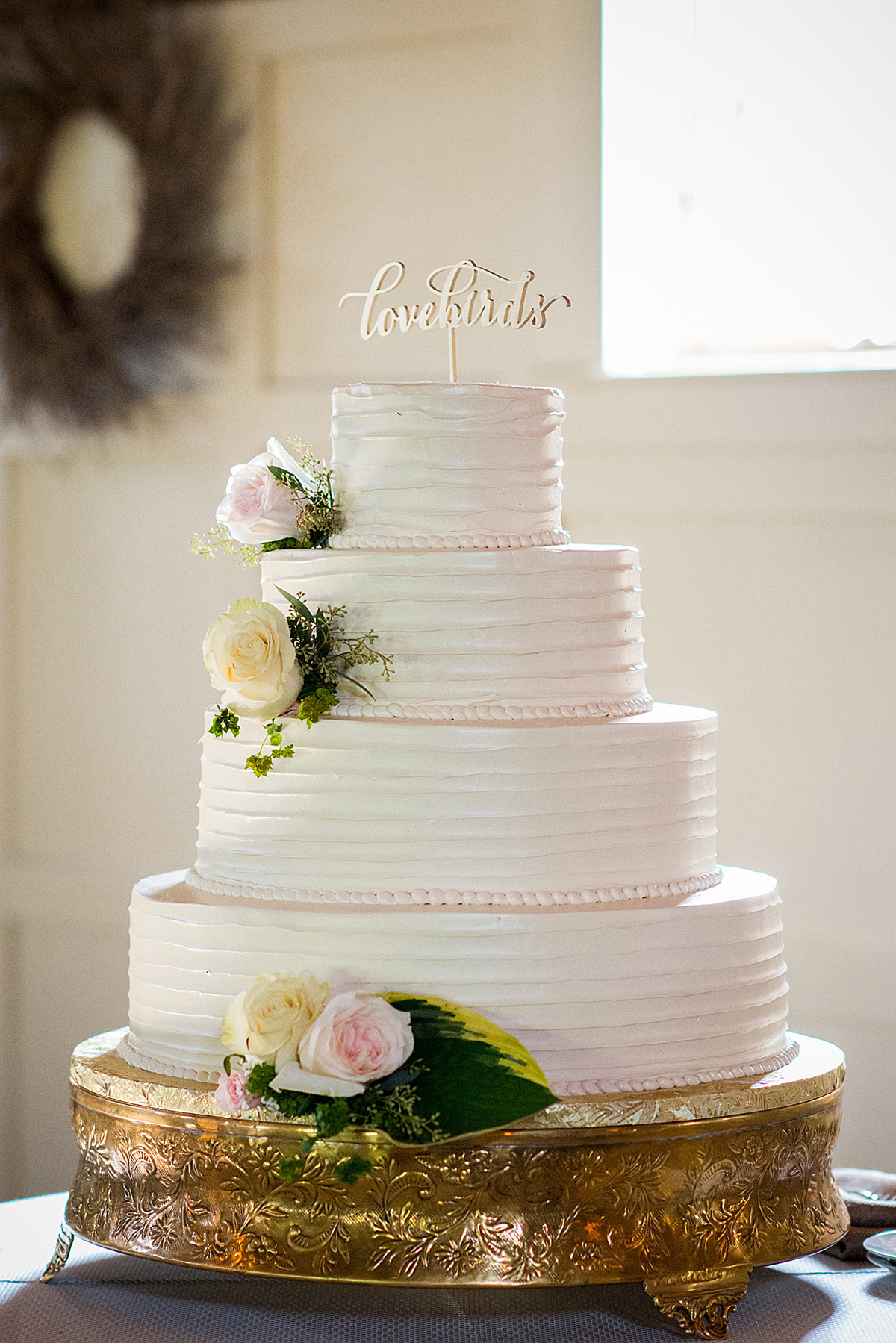 Tim and Kristen's wedding cake