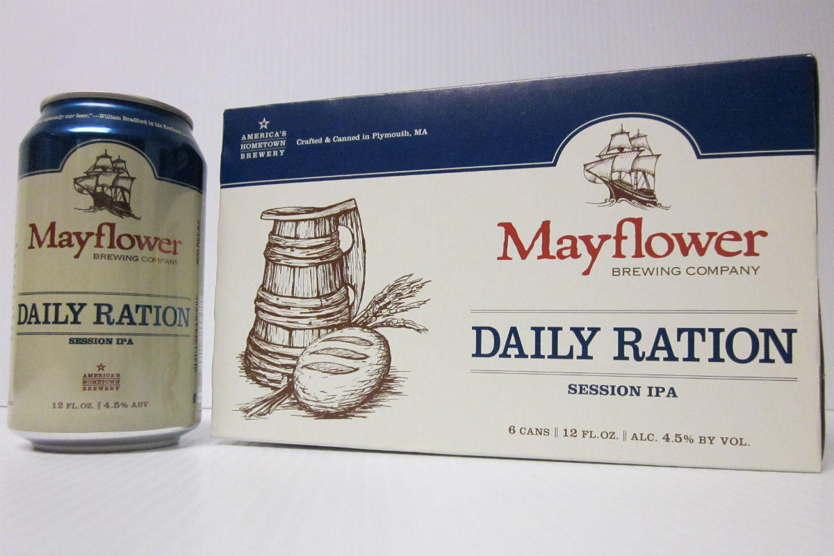 Mayflower Brewing Daily Ration in cans