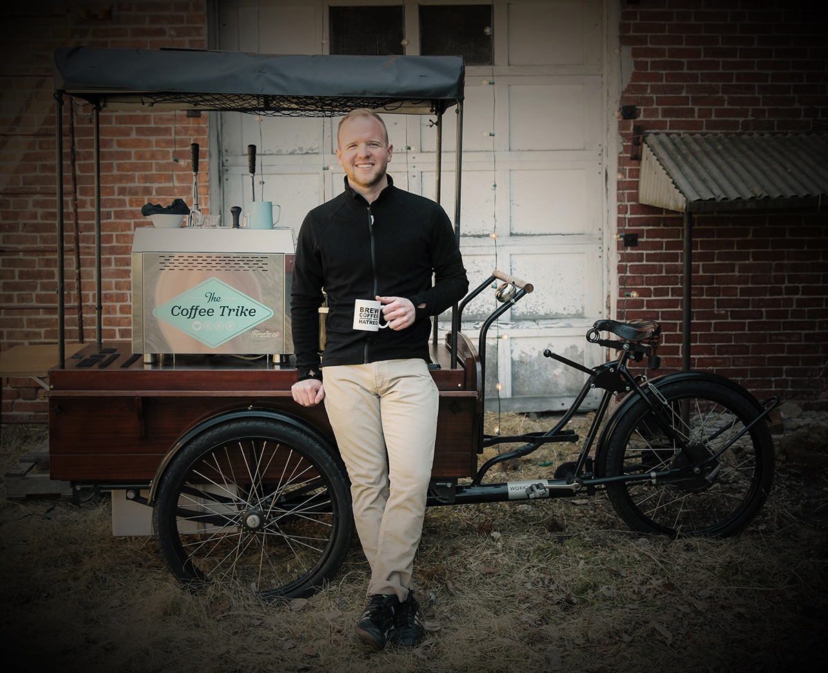 Brad Pillen and the Coffee Trike