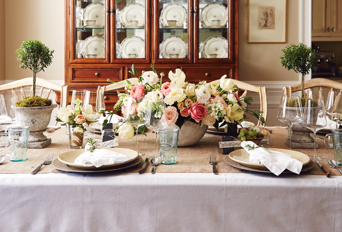 A peek into Canty’s elegant dining room.