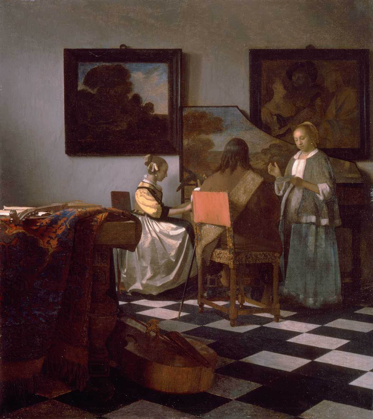 The concert *oil on canvas *72.5 x 64.7 cm *circa 1663-1666