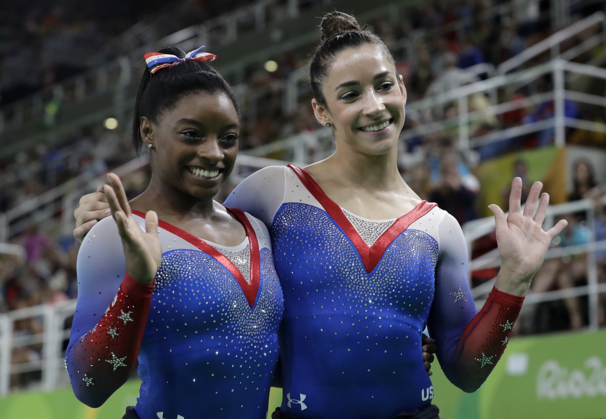 Simone Biles and Aly Raisman