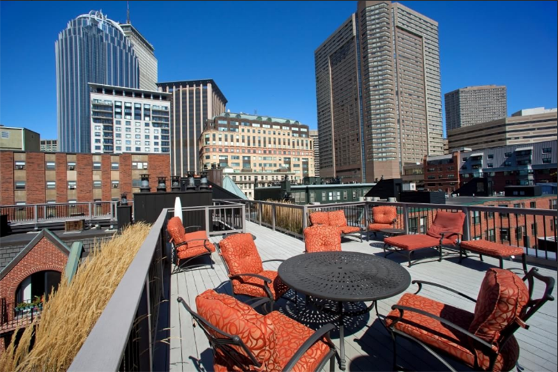roof deck apartments boston
