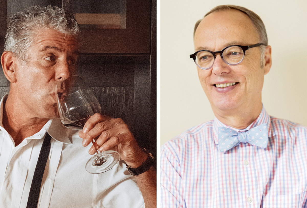 Anthony Bourdain and Christopher Kimball. / Photos provided