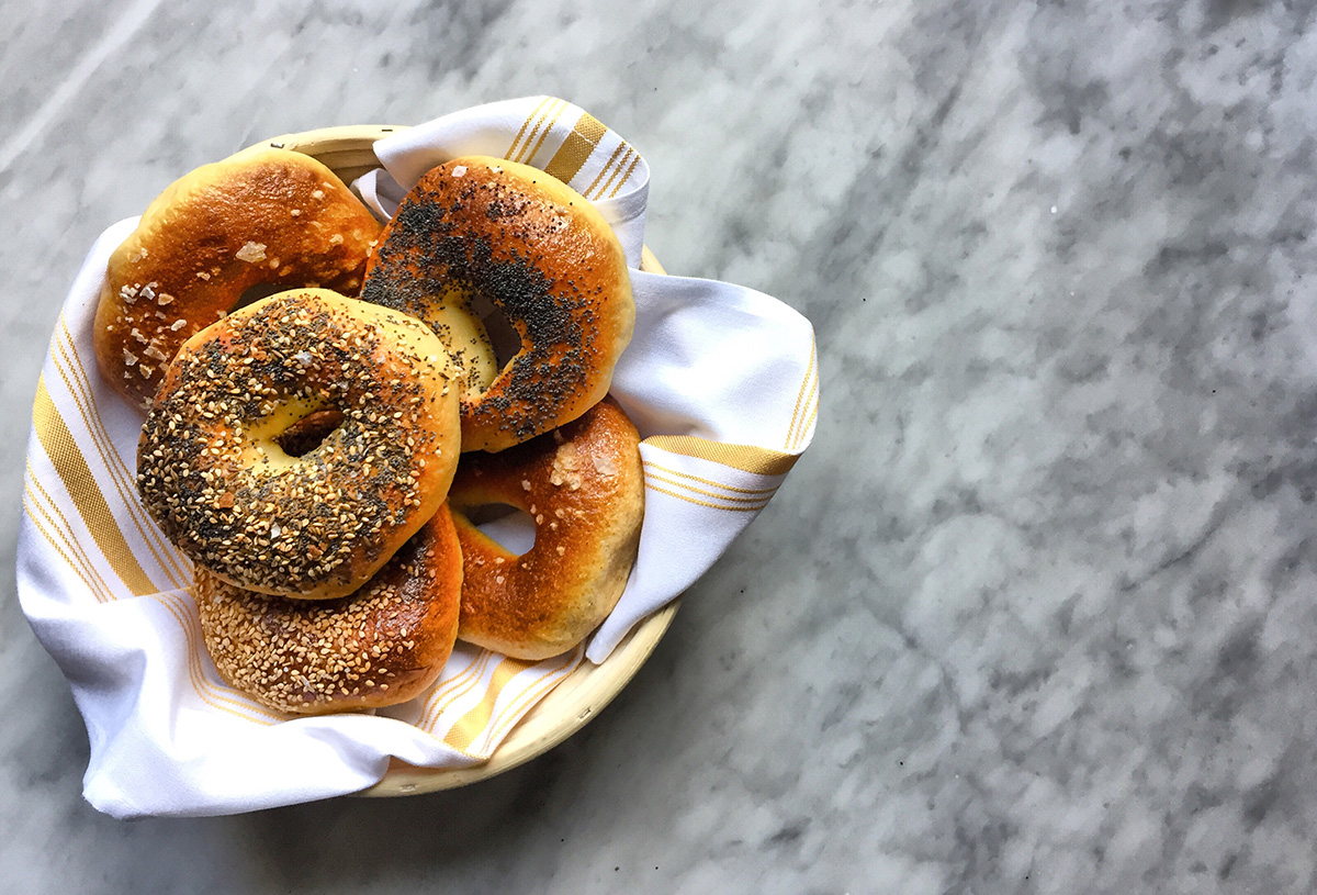 Waypoint pastry chef Kenny Hoshino’s, housemade bagels
