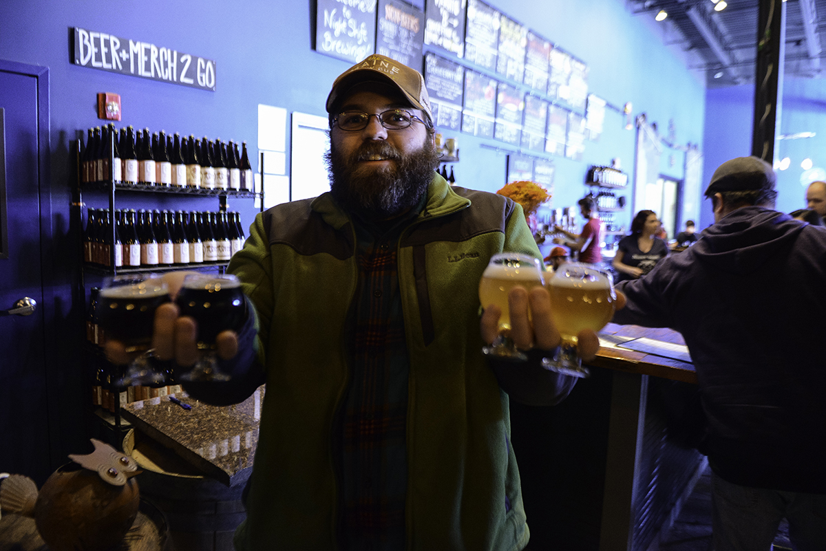 Mass Brew Bus owner Zach Poole at Night Shift Brewing