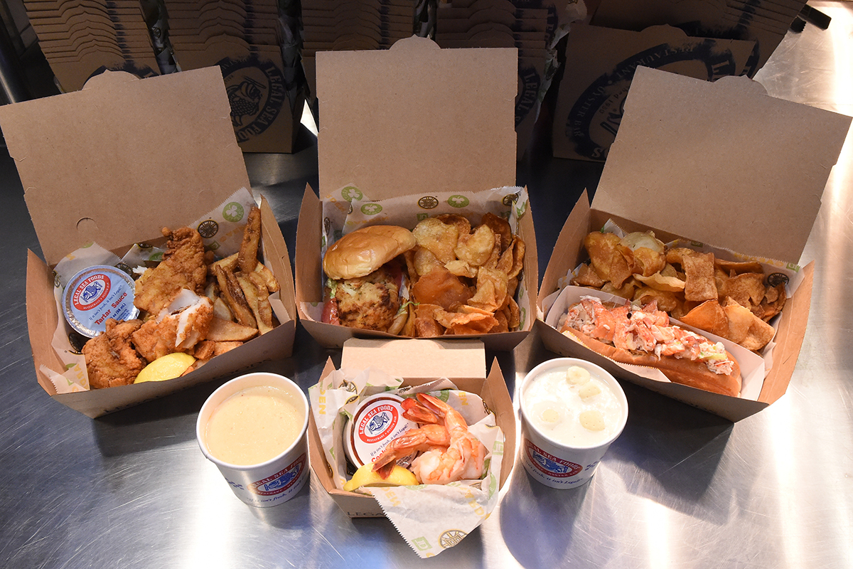 Legal Seafoods options available at TD Garden