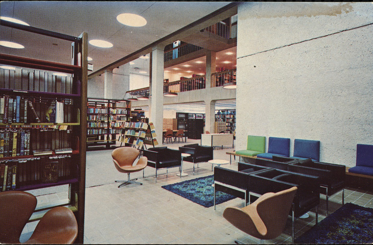 midcentury modern library massachusetts
