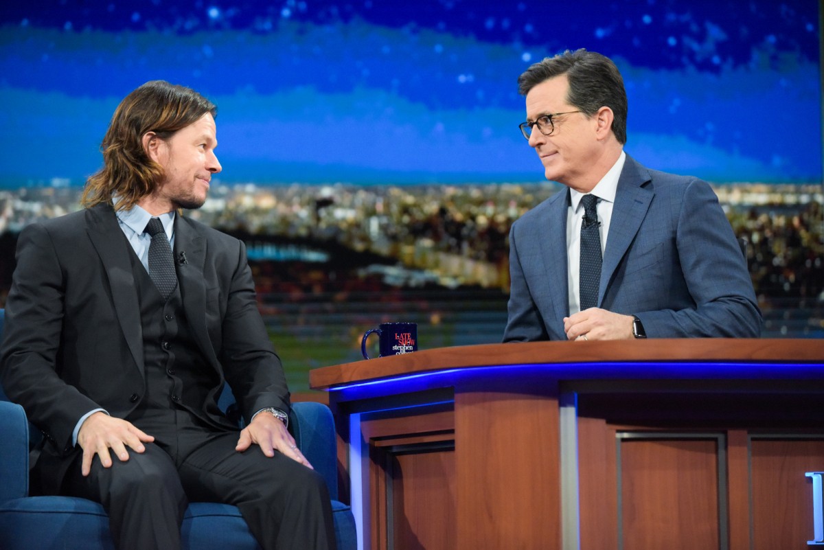 Mark Wahlberg on the 'Late Show with Stephen Colbert.'
