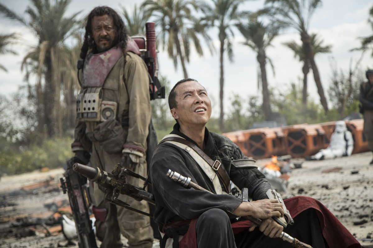 Jiang Wen and Donnie Yen in 'Rogue One: A Star Wars Story.'