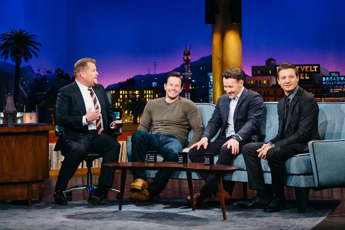 Mark Wahlberg, Joel Edgerton, and Jeremy Renner chat with James Corden.