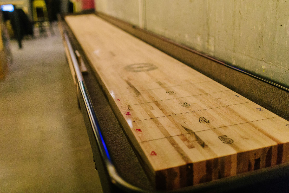 Shuffleboard at A4cade by Area Four