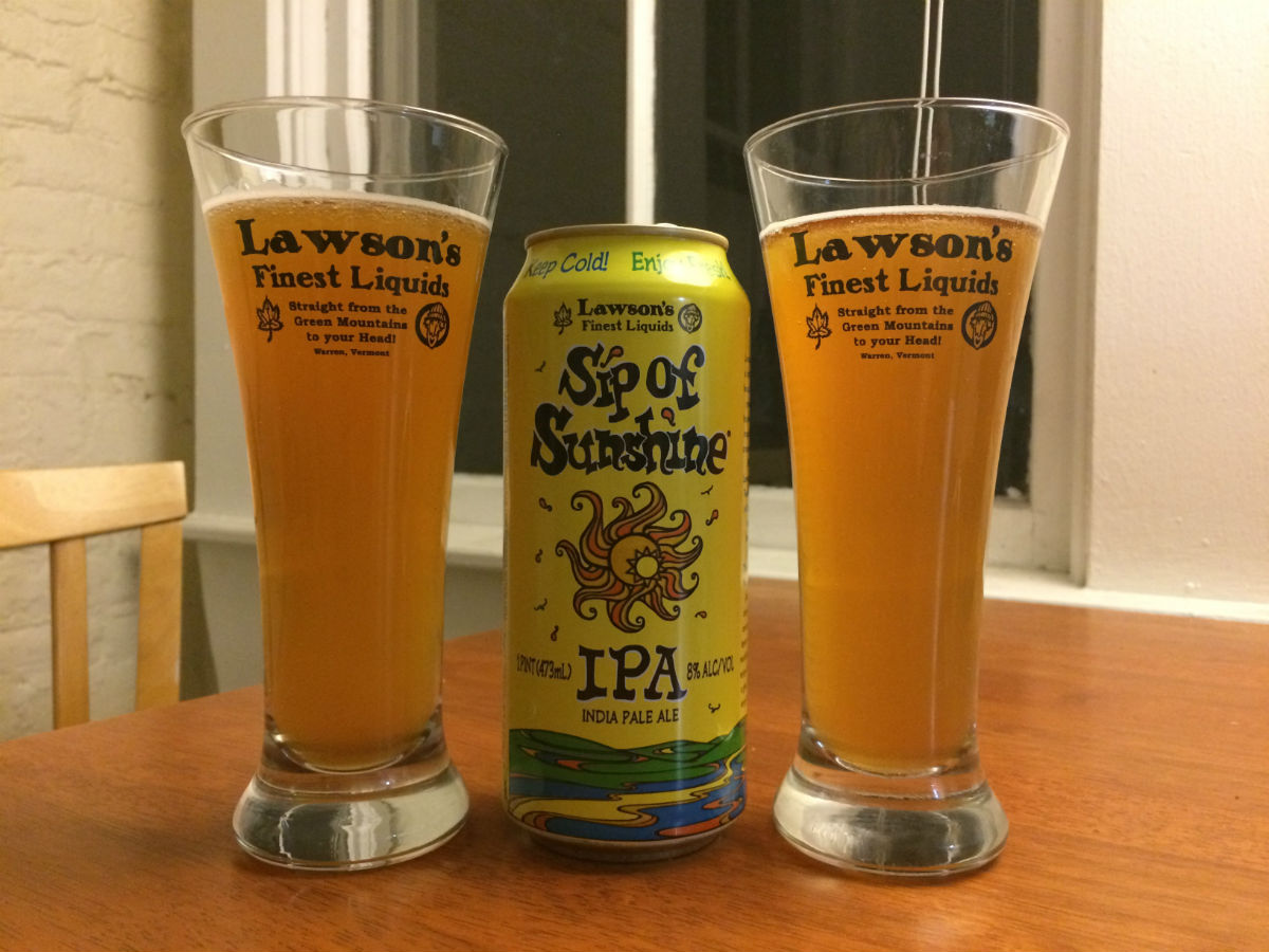 Lawson's Finest Liquids Sip of Sunshine hits Massachusetts bars and retailers this week