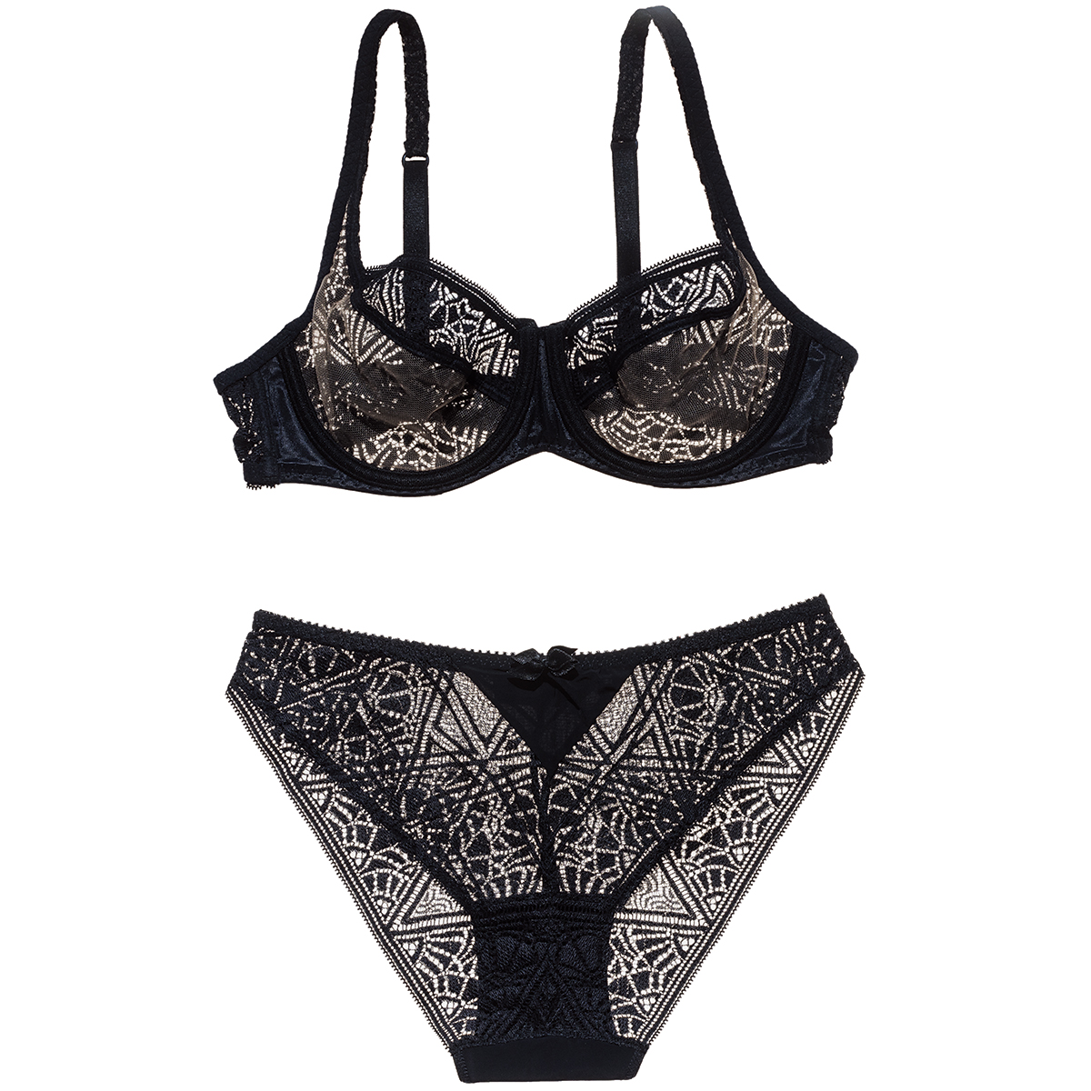 Boston Bralette Set Black Lingerie