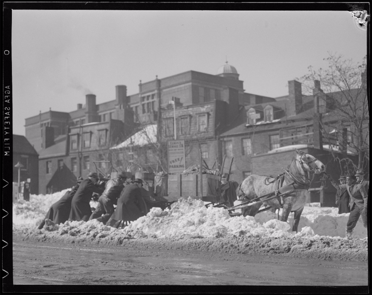 old photos boston blizzards