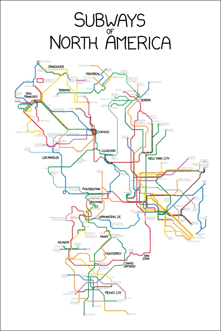 The Lessons In XKCD S Transit Map Of North America Boston Magazine   Xkcd 