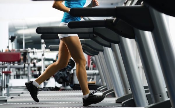 running treadmill without shoes