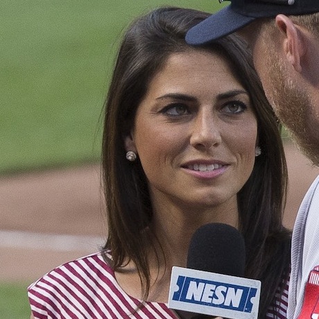 NESN's Jenny Dell Shows Off 1912 Red Sox Throwback Jersey During 100-Year  Anniversary Game (Photos) 