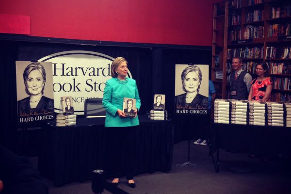 Hillary Clinton's Book Tour Stops By Harvard Book Store