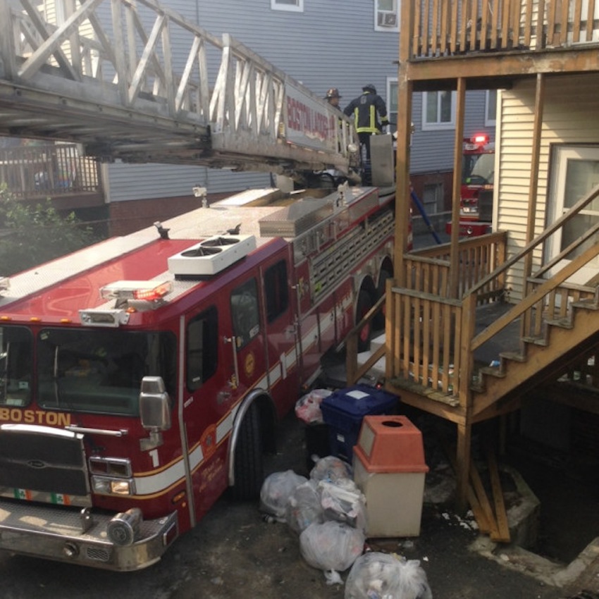 Firefighters Respond To Six-Alarm Fire In East Boston