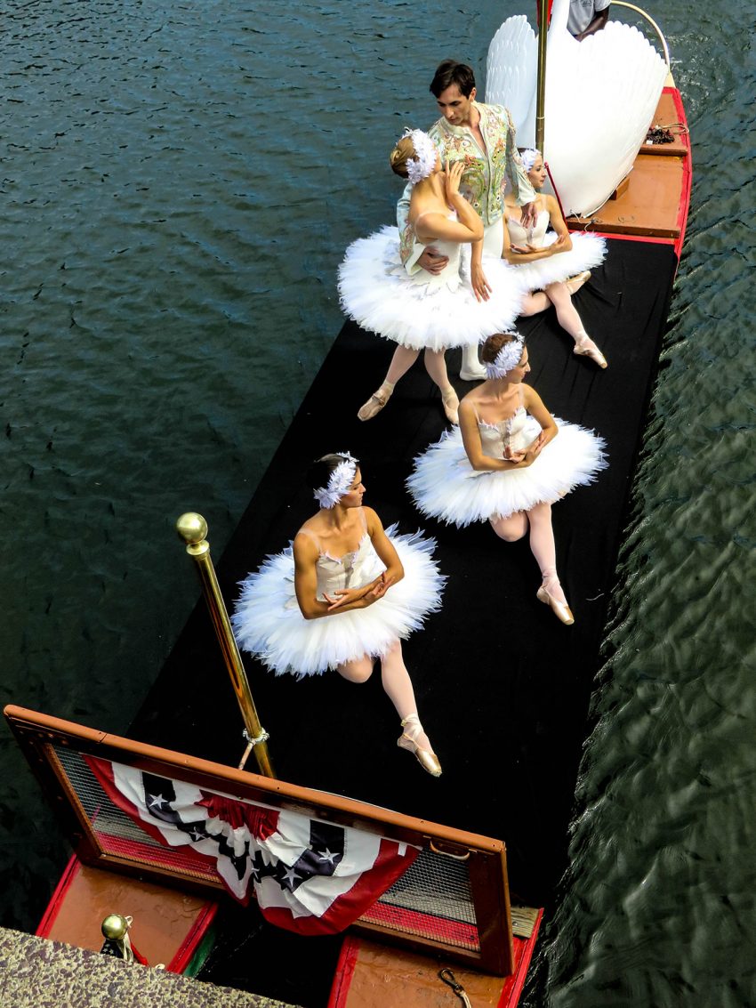 Photos Boston Ballet Reenacts Swan Lake Photo on Public Garden Swan