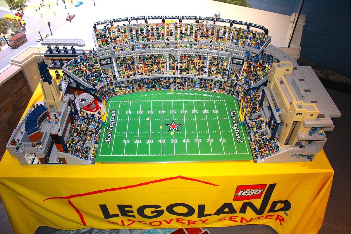 Legoland Discovery Center Makes Replica of Gillette Stadium