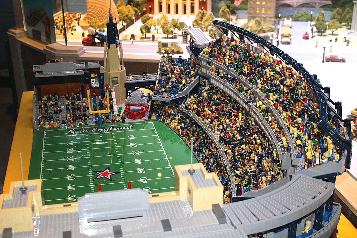 Patriots cheap lego stadium