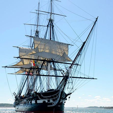 USS Constitution Takes a Final Lap Around the Harbor Before Undergoing ...