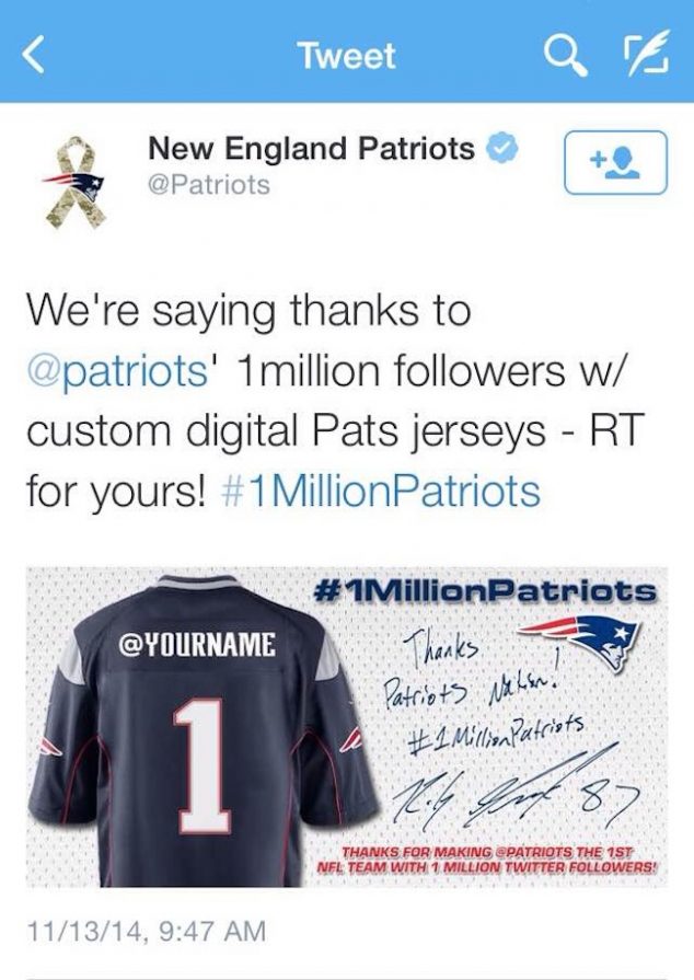 Patriots Send Racist Tweet During Promotional Twitter Campaign