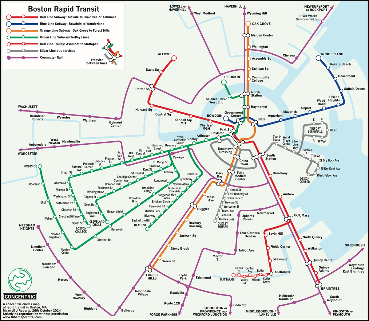 University of Essex Professor Reconfigures MBTA Maps With New Designs