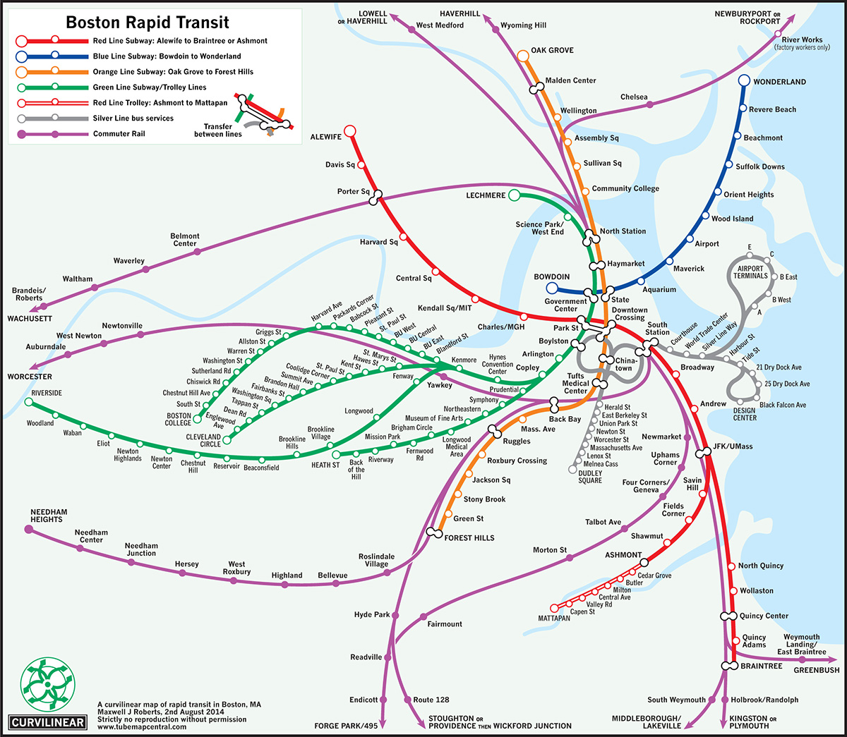 University of Essex Professor Reconfigures MBTA Maps With New Designs