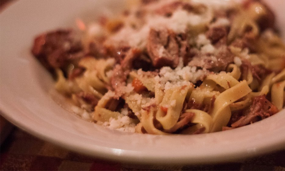 Tagliatelle al ragu at La Morra in Brookline