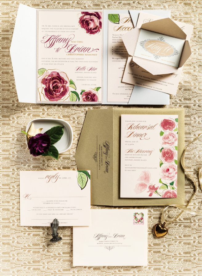 Four Ways to Pair Wedding Flowers with Stationery