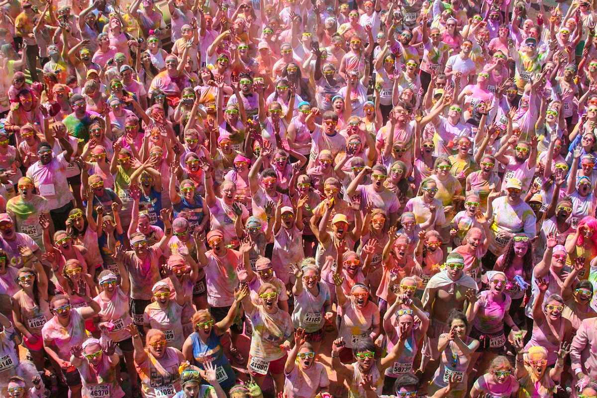 that's a lot of pink people. Photo provided. 