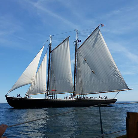 Maine Sail Freight Arrives in Boston Harbor