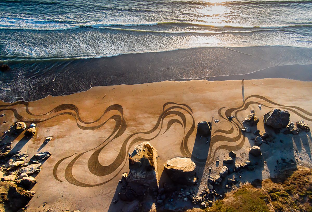 Andres Amador Is Creating Elaborate Sand Art on Boston Beaches