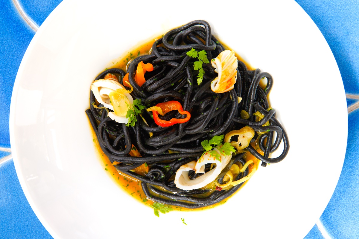 Squid Ink bucatini at Porto. / Photo by Ken Rivard provided