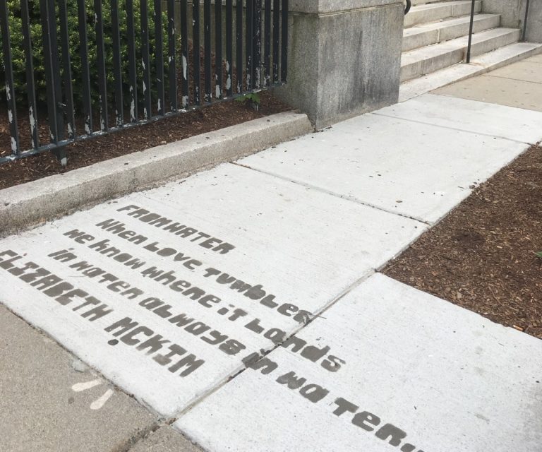 Local Artists Hid Invisible Poems on Sidewalks Around Boston